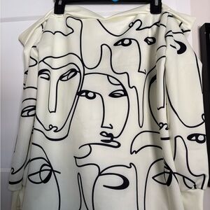 Women’s top with hood.  Size Med.